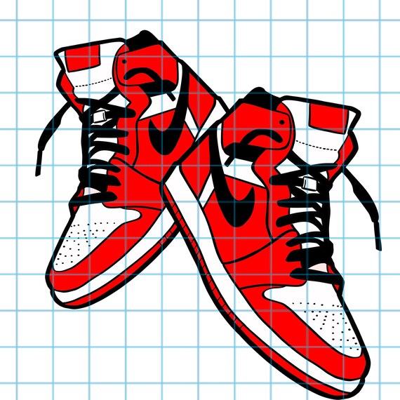 Jordans .png File. Stencil Ready to Cut. Lineart. SVG Etsy Hong Kong
