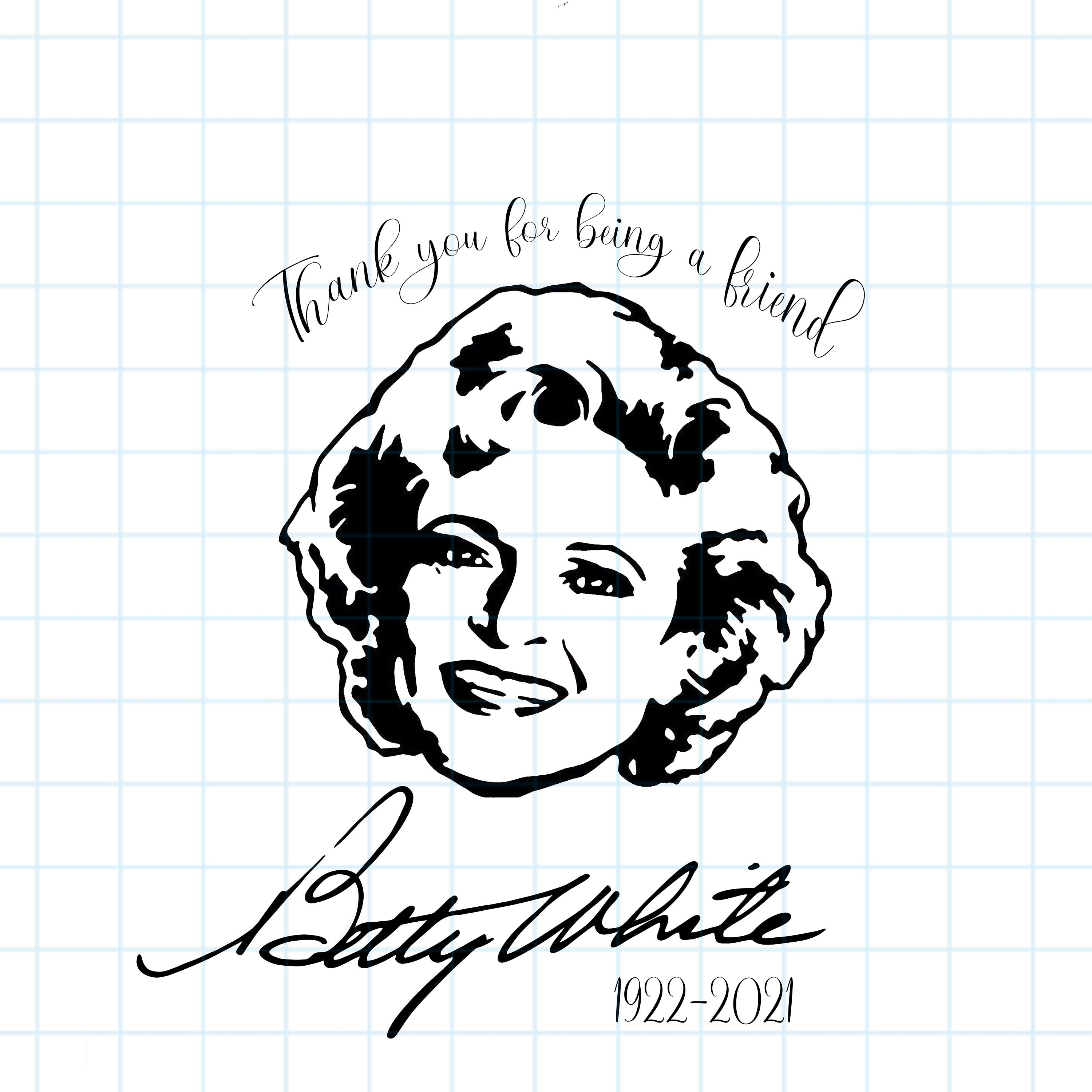 JPG RIP Betty White Cricut SVG Betty White Clipart