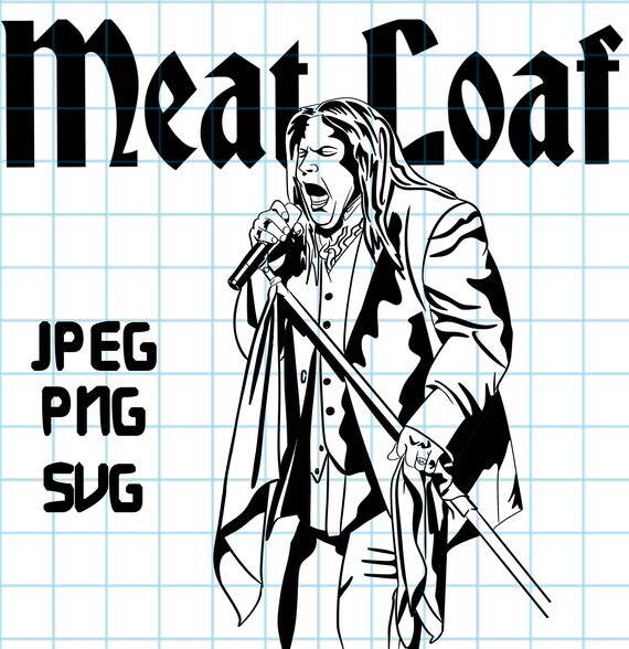 Meatloaf Vector Svg Png Lineart. Cut File | Etsy New Zealand