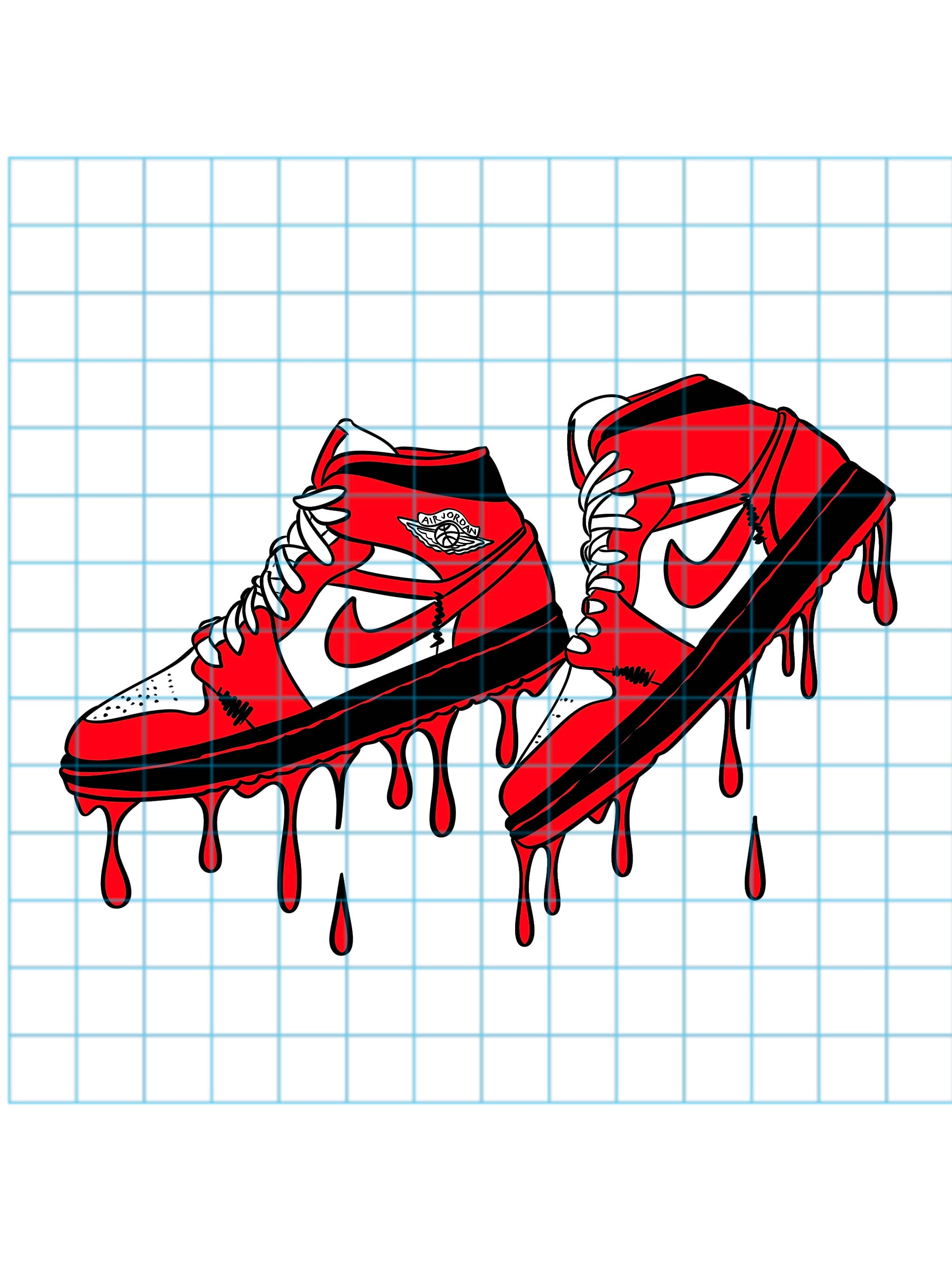 Jordan 1 Drip Svg - Etsy