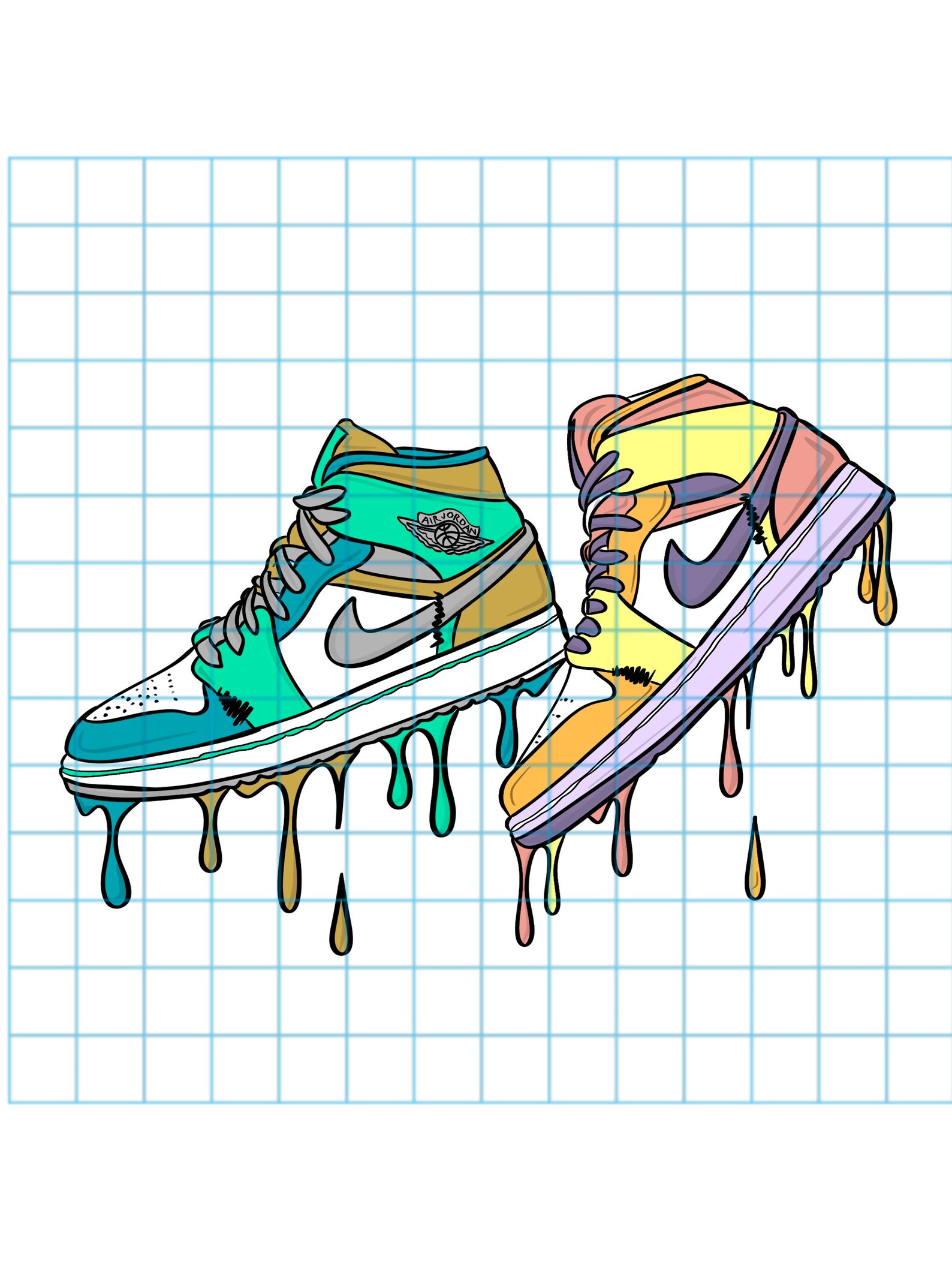 Jordan 1 Drip Svg - Etsy