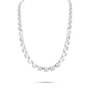 Silver Meander Necklace
