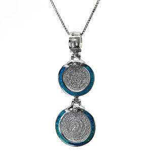Opal Phaistos Disc Pendant