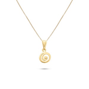 Gold Plated Silver Meander Pendant 9,5mm