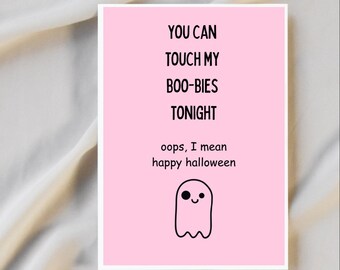 Halloween Card for Husband | Husband Halloween Card | Raunchy Halloween Card | Halloween Card for Boyfriend | Halloween Birthday Card