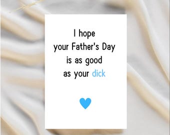 Tarjeta picante del Día del Padre / Tarjeta para esposo / Tarjeta para él / Tarjeta del Día del Padre / Tarjeta para papá / Tarjeta para novio