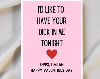 Dirty Valentine Card for Him | Raunchy valentine  Card for Husband | Boyfriend valentine Card | Witty Valentine Card | Raunchy Gifts