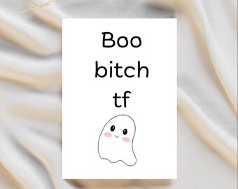 Boo Halloween Card for Husband | Friend Halloween Card | Raunchy Halloween Card | Halloween Card for Friends | Halloween Boyfriend Card