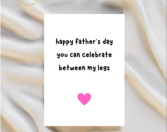 Tarjeta picante del Día del Padre / Tarjeta para esposo / Tarjeta para él / Tarjeta del Día del Padre / Tarjeta para papá / Tarjeta para novio