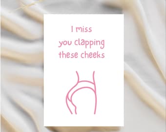 Funny Anniversary Card: Cheeky Love Card for Husband or Boyfriend
