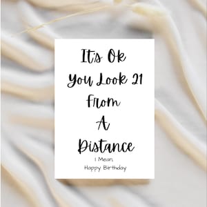 Funny Birthday Card, Funny Happy Birthday Card for Her, Funny Birthday Card with Envelope, Card for Wife, Birthday cards For Him