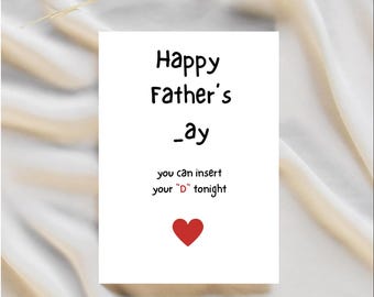 dirty fathers Day card | Card For husband | card for him | Fathers Day card | dad card | card for boyfriend