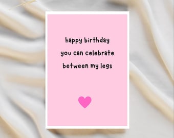 Birthday Card for Him | Raunchy Birthday Card for Husband | Boyfriend Birthday Card | Witty Birthday Card | Raunchy Birthday Gifts