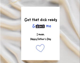 Tarjeta picante del Día del Padre / Tarjeta para esposo / Tarjeta para él / Tarjeta del Día del Padre / Tarjeta para papá / Tarjeta para novio