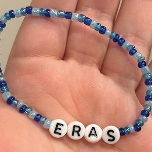 Pulseras de gira de Eras, pulsera de Taylor, pulseras de álbum, Eras Midnights, pulseras de intercambio de amistad, pulsera con nombre personalizado, regalos para amigos