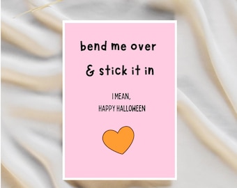 Halloween Card for Husband | Husband Halloween Card | Raunchy Halloween Card | Halloween Card for Boyfriend | Halloween Birthday Card