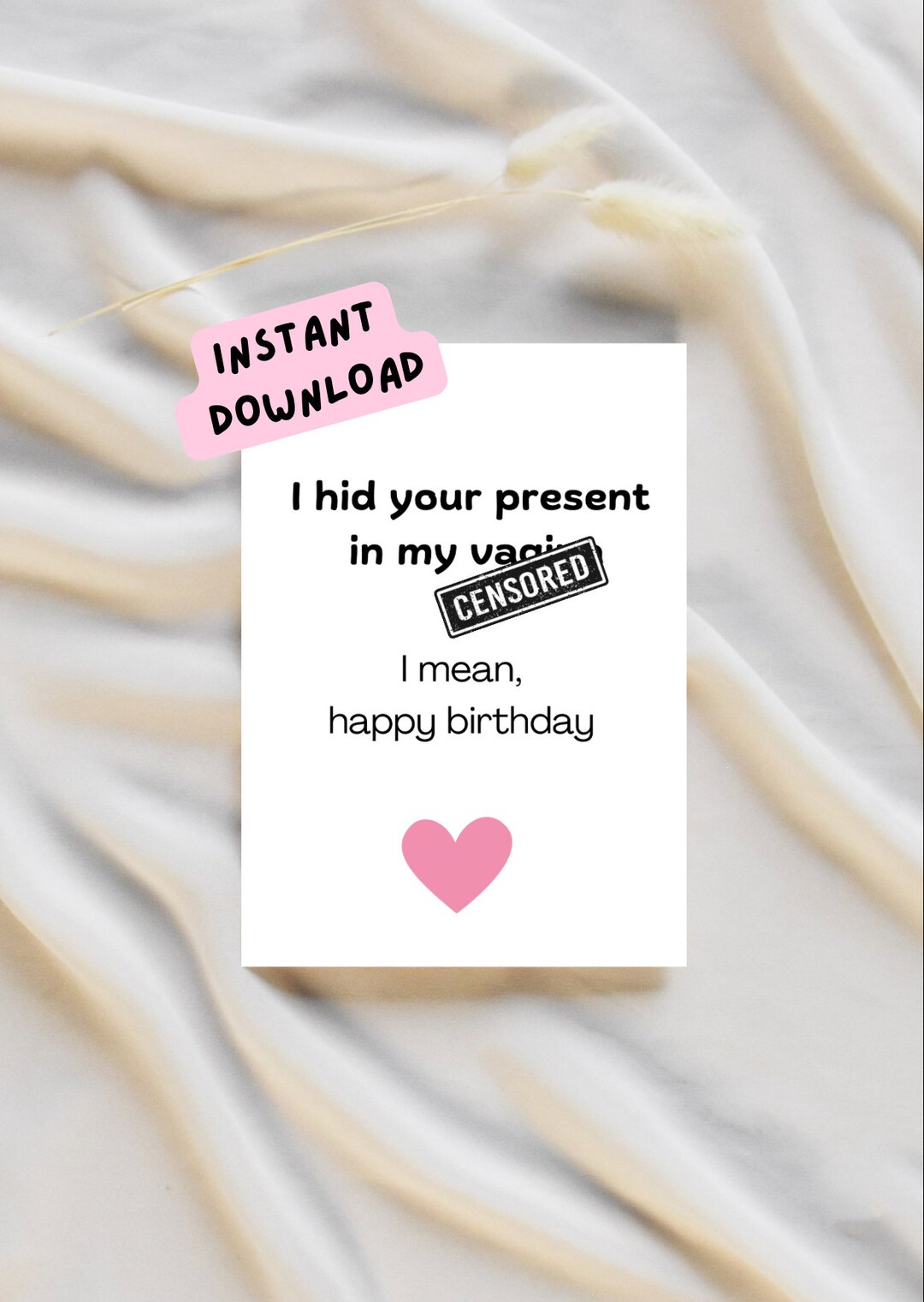 Dirty Birthday Card, Birthday Card for Girlfriend/wife, Birthday Card ...