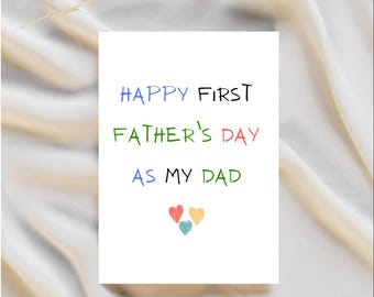 Divertida tarjeta para el primer Día del Padre de mi hija