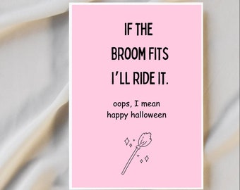 Halloween Card for Husband | Husband Halloween Card | Raunchy Halloween Card | Halloween Card for Boyfriend | Halloween Birthday Card