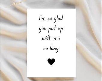 Funny Anniversary Card For Him: Love Card