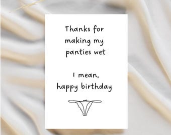 Dirty Birthday Card for Him | Raunchy Birthday Card for Husband | Boyfriend Birthday Card | Witty Birthday Card | Raunchy Birthday Gifts