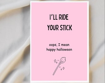 Halloween Card for Husband | Husband Halloween Card | Raunchy Halloween Card | Halloween Card for Boyfriend | Halloween Birthday Card