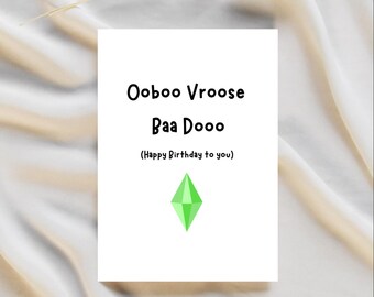 Sims Birthday Card for Him | Raunchy Birthday Card for Husband | girlfriend Birthday Card | friend Birthday Card | Raunchy Birthday Gifts
