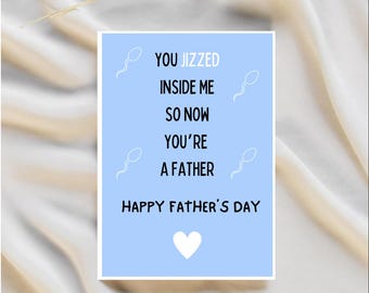 Tarjeta picante del Día del Padre / Tarjeta para esposo / Tarjeta para él / Tarjeta del Día del Padre / Tarjeta para papá / Tarjeta para novio