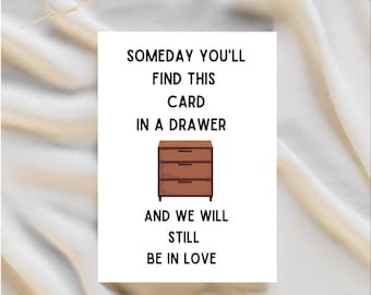 Romantic Anniversary Card For Couples - Blank Inside For Personal Message