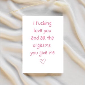 Funny Anniversary Card for Husband - Happy Anniversary Card Boyfriend - Dirty Anniversary Card for Wife - Cute Anniversary Card for Him