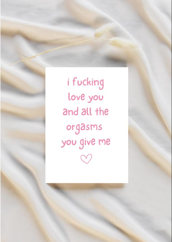 Funny Anniversary Card: Dirty Love Card for Husband/Boyfriend