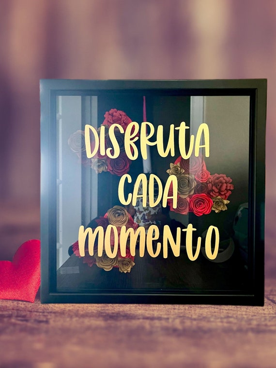 Spanish Inspirational Quote Black Shadow Box Spanish Home Etsy