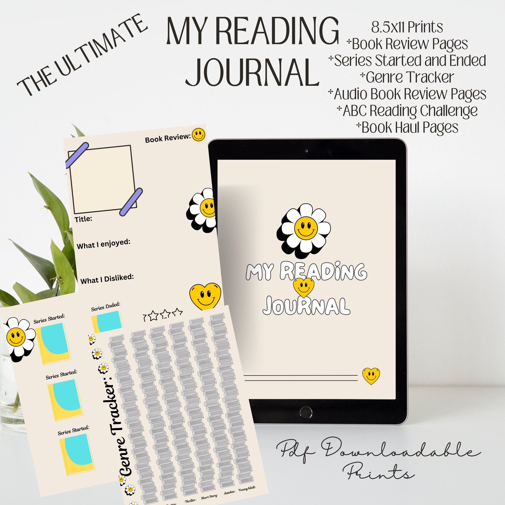 Reading Journal for Book Lover, Book Tracker, 2024 Reading Journal, Reading  Journal, Bookish, Book Planner, Reading Log, Printable Journal 