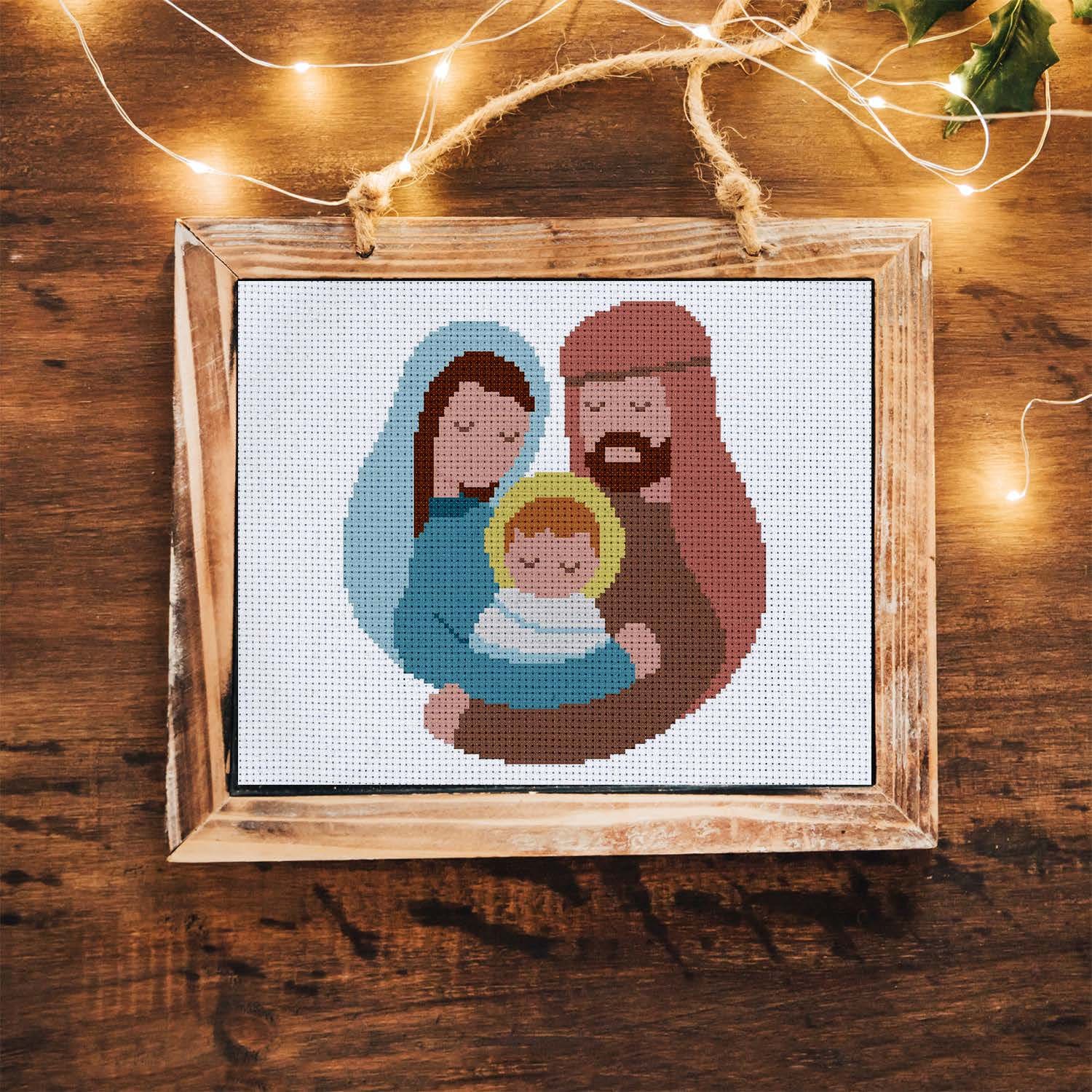 Nativity Cross Stitch Pattern Instant Download, Nativity Scene Cross