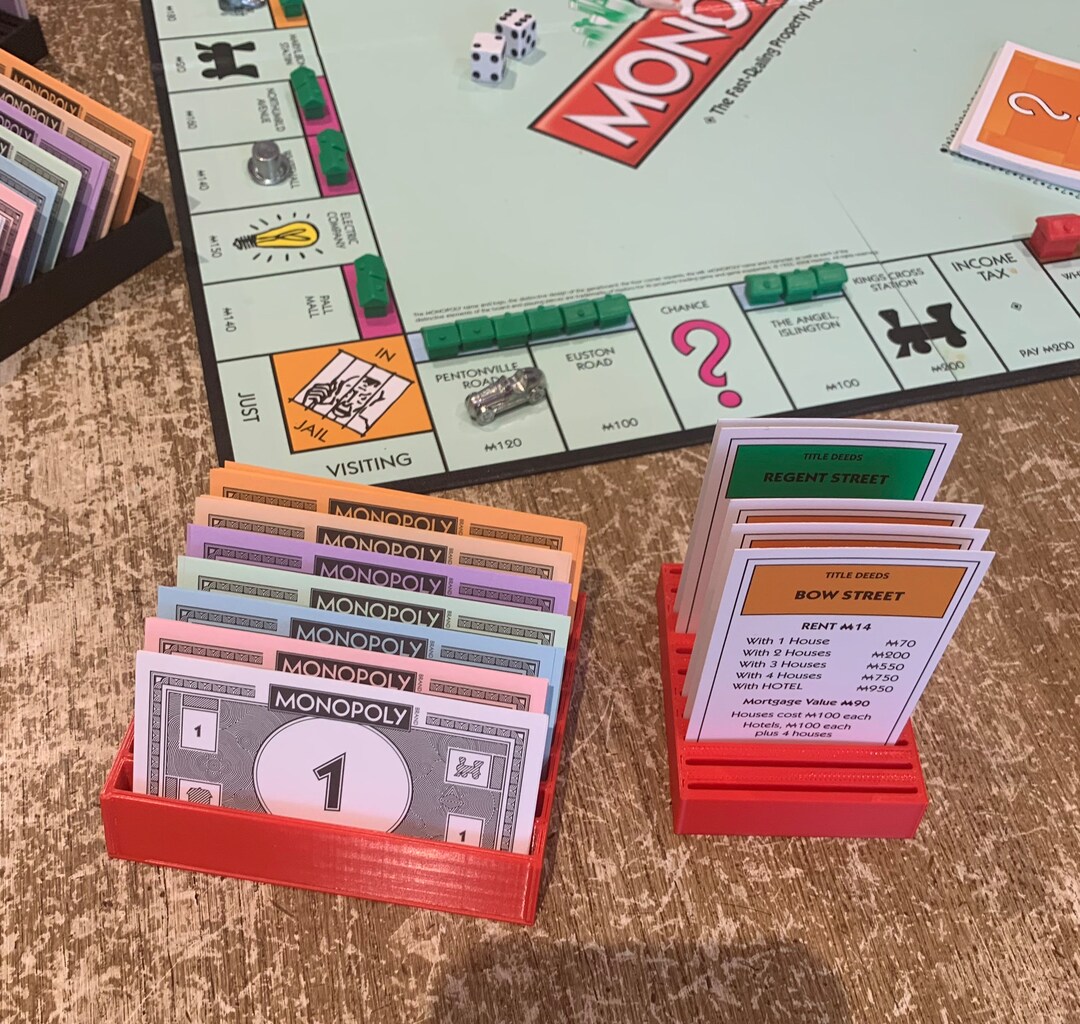 Monopoly Money Banknote Cash Holder for Holding Boardgames Etsy