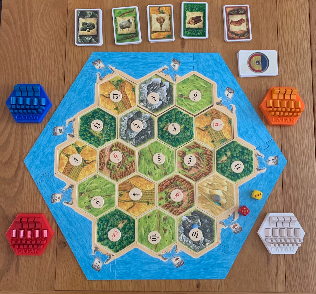 Catan Game Piece Holder, Catan Piece Holder, Settlers of Catan Stocking