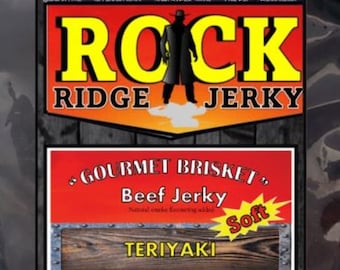TERIYAKI BRISKET beef jerky BIG 7OZ. Bag