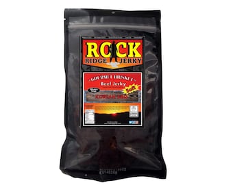 KOREAN BBQ Brisket Beef Jerky, premium gourmet beef jerky BIG 7oz. Bag