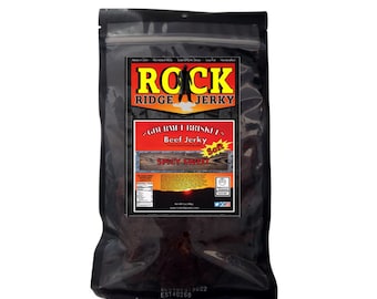 SPICY SWEET Brisket Beef Jerky premium gourmet beef jerky BIG 7oz. Bag