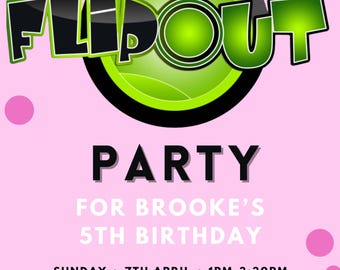 Pink FlipOut Digital Invitation - Personalised