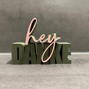 3D stand, decorative lettering, hey thank you, 3D lettering, decoration, lettering, decorative stand, thank you, gift