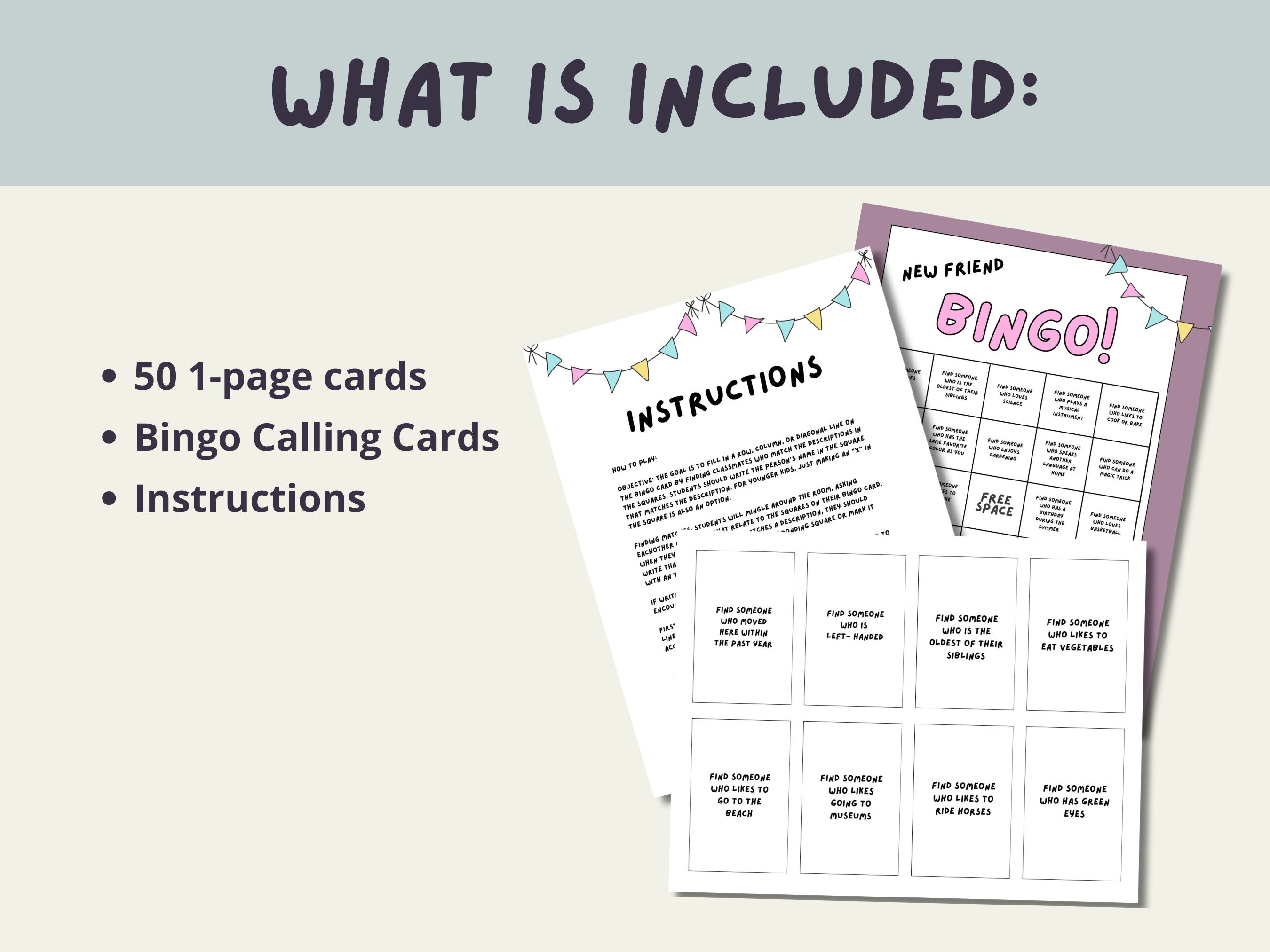 Icebreaker Bingo Game: Get to Know You Activity (PDF) - Etsy