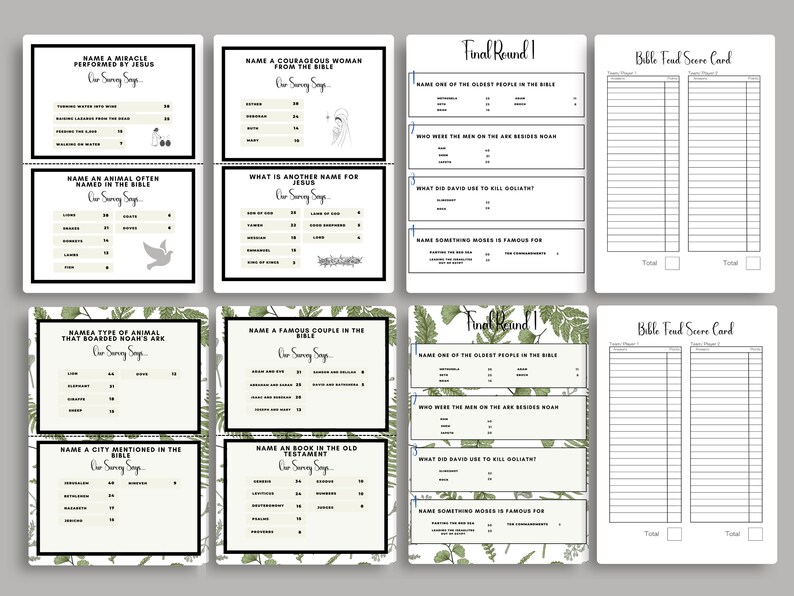 Printable Bible Feud | Friendly Feud Bible Edition | Youth Group Games ...