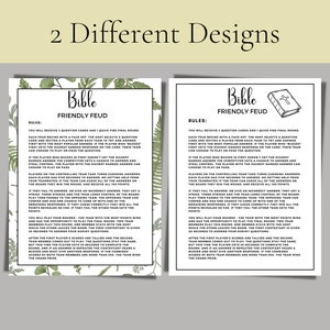 Printable Bible Feud | Friendly Feud Bible Edition | Youth Group Games ...