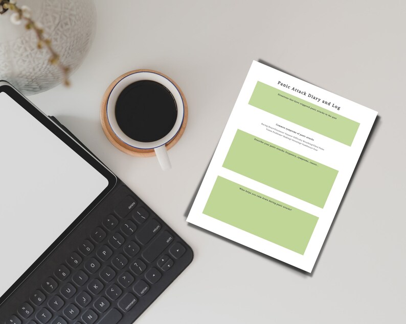 Printable Panic Attack Log and Diary Therapy Journal Panic - Etsy