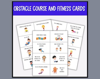 Kids Fitness Cards: Brain Breaks & Obstacle Course Ideas (PDF)
