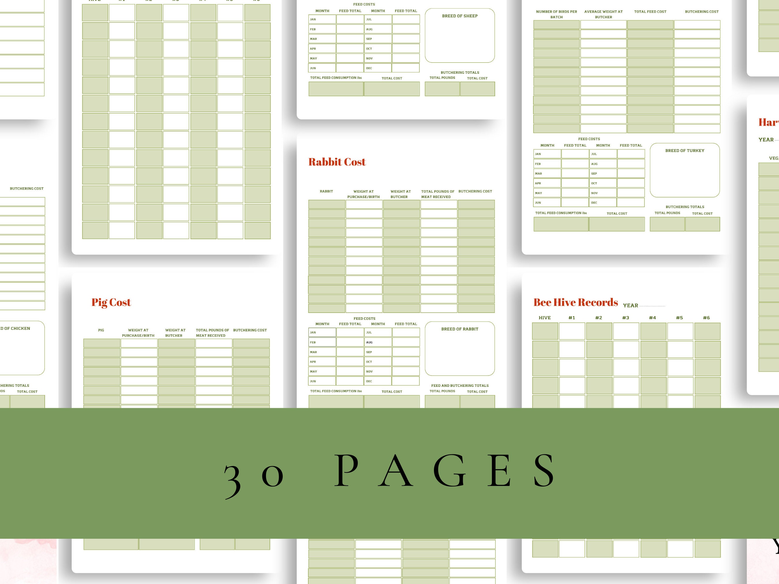 Printable Homesteading Planner Garden Planner Homestead Planner Small ...