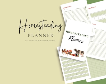 Printable Homesteading Planner: Garden & Farm Management (Digital Download)