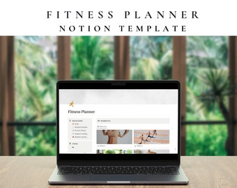 Fitness Planner Notion Template: Workout & Meal Planning (Digital Download)