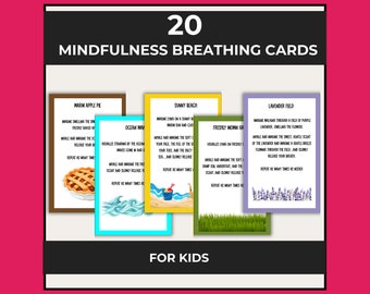 Mindfulness Breathing Cards for Kids: Calming Strategies (PDF)